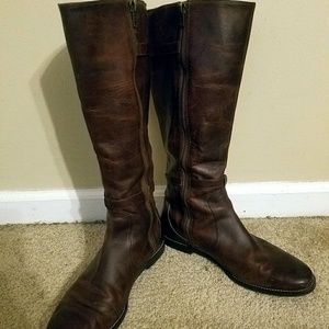 Cole Haan Nike Air Womens Brown Leather Fall Ridin